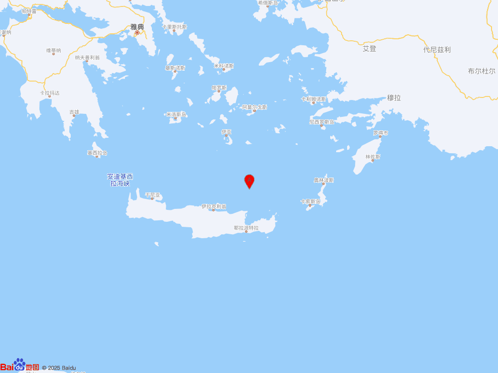 爱琴海发生6.2级地震