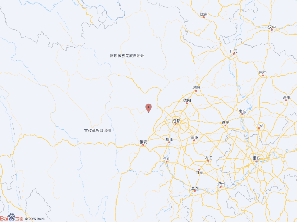四川阿坝州汶川县（北纬30.93度，东经103.21度）发生3.3级地震